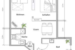 Helle City Wohnung = 5 min Jahnplatz via Bahn – Herforder Straße 209, 33609 Mitte, Bielefeld – Vorschaubild 12