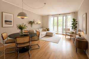 TOP-Lage Schwabing – Lichtdurchflutete Wohnung mit Südloggia, möbliert
