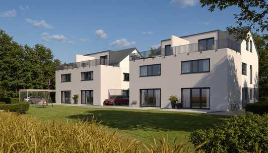 Bild von Neubau-Doppelhaushälfte in unverbaubarer Feldrandlage von Harxheim