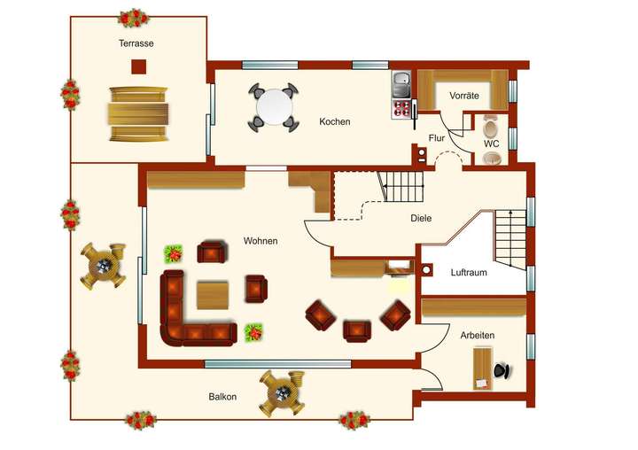 Grundriss Obergeschoss