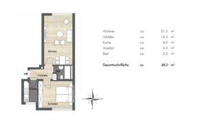Moderne 2-Zimmer-Wohnung in München-Solln – Die vollständige Adresse der Immobilie erhältst du vom Anbieter., 81477 Solln, München – Vorschaubild 12