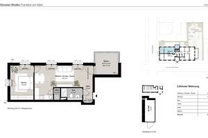 Hochwertige, energieeffiziente Wohnung (A+)  2 - Zimmer-Wohnung mit Balkon in Frankfurt Schwanheim – Lilo-Günzler-Straße 24, 60529 Schwanheim, Frankfurt am Main – Vorschaubild 2