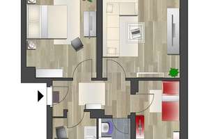 Wunderschöne 3-Raum-Wohnung nahe Parkanlage – Altenhainer Str. 1b, 9126 Bernsdorf, Chemnitz – Vorschaubild 6