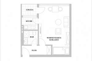 Erstbezug nach hochwertiger Sanierung - Apartment in Oberkassel mit EBK, Loggia & direkter Rheinnähe – Die vollständige Adresse der Immobilie erhältst du vom Anbieter., 40545 Oberkassel, Düsseldorf – Vorschaubild 10