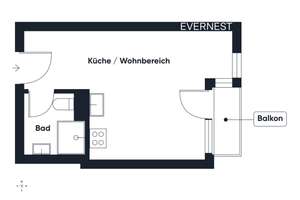 Sofort bezugsfrei: 26 m² kompaktes Apartment aus 2012 mit Balkon nahe Universität, FH und UKM – Die vollständige Adresse der Immobilie erhältst du vom Anbieter., 48149 Sentrup, Münster – Vorschaubild 12