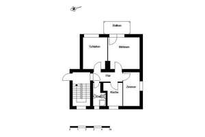 Schicke kleine 3-Zimmer-Wohnung mit Balkon mit neuem Duschbad – Treviranusstr. 5 b, 28205 Peterswerder, Bremen – Vorschaubild 3