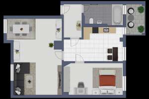 Praktische 2-Zimmerwohnung mit kleinem Balkon inkl. 3xKaltmieterlass – Lüderitzstraße 14, 24149 Neumühlen-Dietrichsdorf, Kiel – Vorschaubild 10