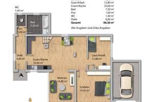 IMMOSPACE *** GLASFASER-INTERNET *** HAUS MIT GARTEN & GARAGE ZUM FERTIG RENOVIEREN *** – Die vollständige Adresse der Immobilie erhältst du vom Anbieter., 86450 Altenmünster – Vorschaubild 21