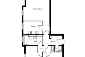 Urban wohnen, entspannt leben – 3-Zimmer-Wohnung mit Garten – Die vollständige Adresse der Immobilie erhältst du vom Anbieter., 53129 Dottendorf, Bonn – Vorschaubild 6