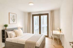 Exklusive voll möblierte 3-Zimmer-Wohnung mit 2 Schlafzimmern, Balkon & All-Inclusive-Miete in Stutt