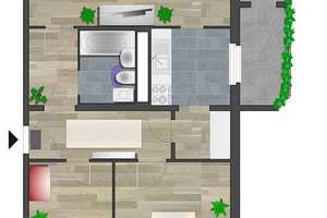 Zentral gelegene 3-Zimmer-Wohnung mit Balkon – Augustusburger Str. 37, 9111 Zentrum, Chemnitz – Vorschaubild 4