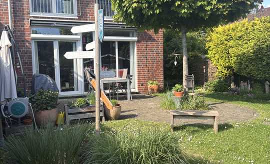 Sonnenhaus in Münster-Albachten, Südgarten