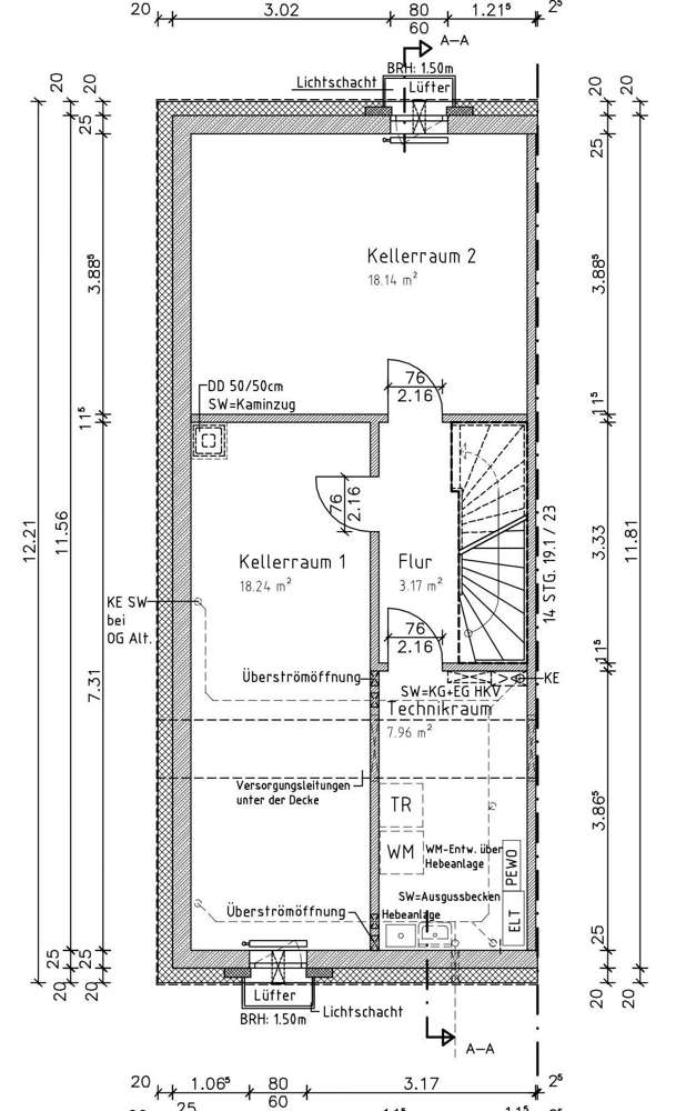 Grundriss Kellergeschoss
