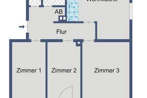3 Zimmer Erdgeschosswohnung mit Balkon, Gäste WC und Keller in Marburg Cappel – Im Sohlgraben 17, 35043 Cappel, Marburg – Vorschaubild 5