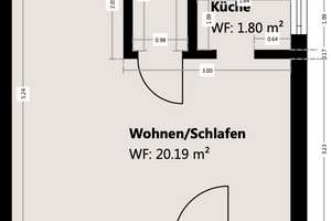 Möbliertes 1-Zimmer-Apartment mit Balkon – saniert & einzugsbereit | fußläufig zum Bahnhof Pasing – Gräfstraße 0, 81241 Pasing, München – Vorschaubild 9