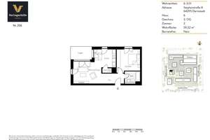 Clever geschnittene 2-Zimmer-Wohnung mit gemütlicher Loggia! – Stephanstraße 8, 64295 Darmstadt-West, Darmstadt – Vorschaubild 7