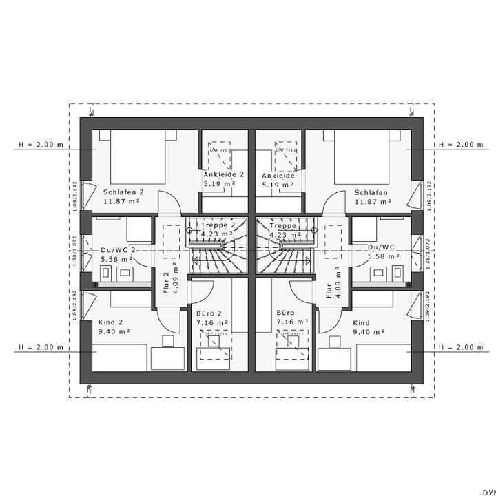Grundriss Obergeschoss