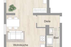 *schöne Balkonwohnung mit Tageslichtbad in grüner Lage* – Bischof-Franz-Wolf-Str. 28, 45357 Gerschede, Essen – Vorschaubild 8