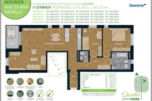 Helle und gut geschnittene 3-Zimmer-Wohnung mit Einbauküche – Nürnberger Straße 153, 91052 Rathenau, Erlangen – Vorschaubild 10