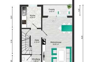 Reihenendhaus in traumhafter Lage an der Universität (Erbpacht) mit großem Garten und Garage – Die vollständige Adresse der Immobilie erhältst du vom Anbieter., 95447 Birken/Quellhöfe, Bayreuth – Vorschaubild 28