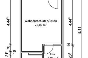 Clever geschnittenes 1-Zimmer-Studio in attraktiver Stadtlage – Die vollständige Adresse der Immobilie erhältst du vom Anbieter., 81539 Balanstraße-West, München – Vorschaubild 9
