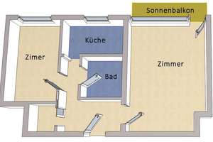 Sofort Bezugsfrei - praktische 2-Zimmer Wohnung mit Balkon in Südberlin – Die vollständige Adresse der Immobilie erhältst du vom Anbieter., 12277 Marienfelde, Berlin – Vorschaubild 10