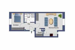 Schöne 2 Raum EG-Wohnung im Niedrigenergiehaus Buerer Straße inkl. Einbauküche – Buerer Str. 71, 45899 Gelsenkirchen – Vorschaubild 9