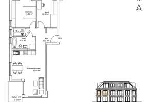 Ihr stilvolles Domizil: 3-Zimmer-Wohnung mit Balkon in München-Waldtrudering – Die vollständige Adresse der Immobilie erhältst du vom Anbieter., 81827 Waldtrudering, München – Vorschaubild 16