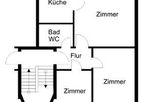 Bezahlbare 3-Zimmer-Wohnung! – Am Oberhamm 126 A, 27570 Wulsdorf, Bremerhaven – Vorschaubild 1