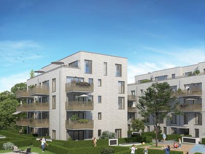 GOLDECK Nr. 1 - Das Tor zu Düsseldorf Oberkassel, 4-Raumwohnung mit Parkblick, 3. OG