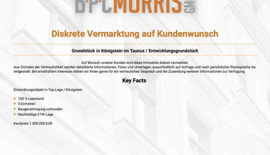 Bild von Entwicklungshaus mit 100% Leerstand