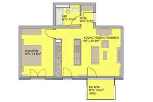 Franklin Garden: Balkon + Dusche + EBK mgl.* – Franklinstraße 9a, 1069 Südvorstadt-Ost, Dresden – Vorschaubild 2
