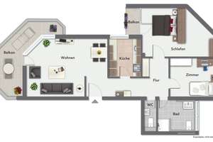 Moderne 3-Zimmer-Wohnung mit 2 Balkonen & Seeblick in Hamburg-Wandsbek – Die vollständige Adresse der Immobilie erhältst du vom Anbieter., 22041 Wandsbek (Ortsteil), Hamburg – Vorschaubild 24