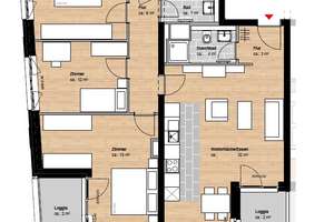 großzügige 4-Zimmer-Wohnung mit Loggia im Stadtteil Hammerbrook – Sonninstraße 22a, 20097 Hammerbrook, Hamburg – Vorschaubild 17