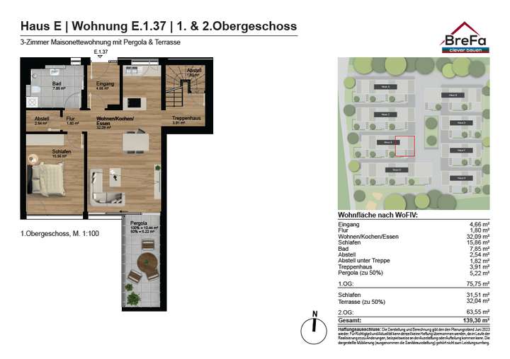 Grundriss E.1.37 1. OG