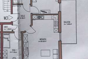 3-Zimmer-Wohnung mit Balkon und Einbauküche in Ingolstadt – Die vollständige Adresse der Immobilie erhältst du vom Anbieter., 85053 Südost, Ingolstadt – Vorschaubild 3