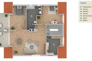 Wohnen mit Charme – Lichtdurchflutete und großzügige DG-Wohnung im Antonviertel – Die vollständige Adresse der Immobilie erhältst du vom Anbieter., 85051 Münchener Straße, Ingolstadt – Vorschaubild 17