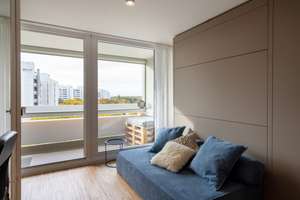 Voll möbliertes Design-Apartment „All in One“ , 7. Stock Westbalkon, OHNE Makler, frei! – Helene-Mayer-Ring 14, 80809 Am Riesenfeld, München – Vorschaubild 19