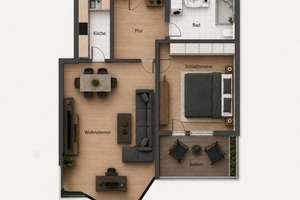 2-Zimmer-Wohnung mit Balkon in zentraler Lage von Eicken – Bayern 5, 41063 Eicken, Mönchengladbach – Vorschaubild 21