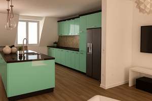 Helle 3-Zimmer-Maisonette Wohnung mit Fahrstuhl,  Dachterrasse, Klimaanlage in Düsseldorf-Pempelfort – Die vollständige Adresse der Immobilie erhältst du vom Anbieter., 40479 Pempelfort, Düsseldorf – Vorschaubild 3