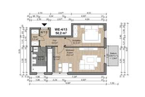 Attraktive 2 Zimmer-Wohnung im 1. OG mit Balkon – 63075 Bürgel, Offenbach am Main – Vorschaubild 3