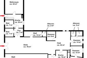 Teufelsmoor / Teilsanierter Restbauernhof mit Scheune und Backhaus – Die vollständige Adresse der Immobilie erhältst du vom Anbieter., 27711 Osterholz-Scharmbeck – Vorschaubild 16