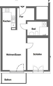 2 Zimmer - Wohnberechtigungsschein EK-Stufe 2 unabdingbar!