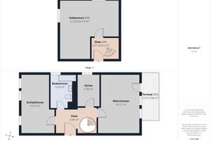 Bezugsfreie Maisonettewohnung mit 3 nutzbaren Räumen und Garten ! – Türkisstraße 7, 4319 Engelsdorf, Leipzig – Vorschaubild 23
