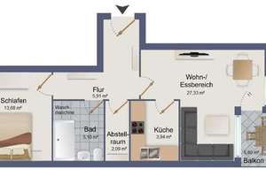 Bezugsfreie, renovierte Traumwohnung mit ruhigem Balkon ins Grüne zwischen Harras und Theresienhöhe – Die vollständige Adresse der Immobilie erhältst du vom Anbieter., 81373 Untersendling, München – Vorschaubild 42