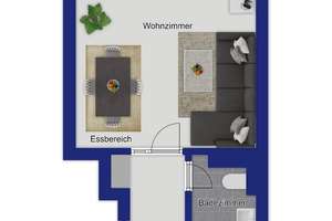 2-Zimmer Wohnung mit Loggia in Anderten - 200m zur Straßenbahn  – Die vollständige Adresse der Immobilie erhältst du vom Anbieter., 30559 Anderten, Hannover – Vorschaubild 7