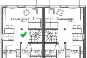 DHH SÜD-WEST Ausr.!  mit riesigem Grundstück links in gewachsenem Gebiet – Die vollständige Adresse der Immobilie erhältst du vom Anbieter., 64347 Griesheim – Vorschaubild 4