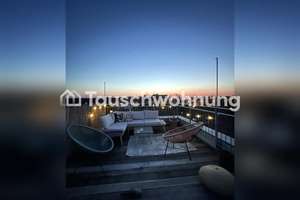 Tauschwohnung: Dachterrasse mit 360-Grad Blick in Schleußig