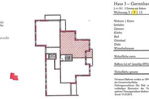 Bezugsfrei & ruhig: Moderne 3-Zimmer-Wohnung mit Balkon und 2 Bädern – Die vollständige Adresse der Immobilie erhältst du vom Anbieter., 10179 Mitte (Ortsteil), Berlin – Vorschaubild 2
