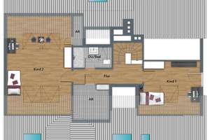 Exklusive Maisonette-Dachgeschosswohnung mit großer Dachterrasse, Kamin & 3 – 63128 Dietzenbach – Vorschaubild 4